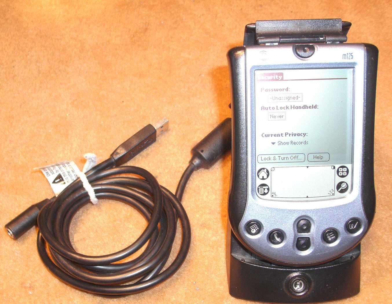 Palm Pilot M125 with Charger